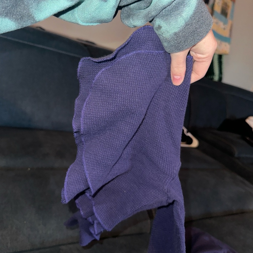 Elegant Purple Long Sleeve Top